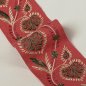 Preview: Florinda Braid Red – Bestickte Borte von Colefax and Fowler