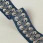Preview: Juniper Braid Navy – Bestickte Borte von Colefax and Fowler