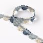 Preview: Lansdowne Fan Edge Blue – Fächerborte von Colefax and Fowler