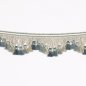 Preview: Lansdowne Scalloped Tassel Fringe Blue – Bogenquastenfranse von Colefax and Fowler