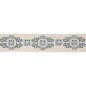 Preview: Theodore Cartouche Braid Blue – Bestickte Borte von Colefax and Fowler
