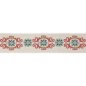 Preview: Theodore Cartouche Braid Red/Forest – Bestickte Borte von Colefax and Fowler