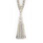 Preview: Theodore Tassel Tieback Silver – Quastenraffhalter von Colefax and Fowler