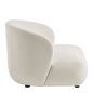 Preview: Sessel Lisette Bouclé in offwhite