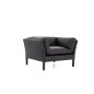 Preview: Sessel Bellamy, Leder Schwarz