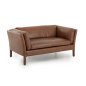 Preview: Sofa Bellamy 2-Sitzer, Leder Cognac