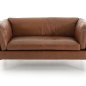 Preview: Sofa Bellamy 2-Sitzer, Leder Cognac – Ansicht 5