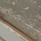 Preview: Abgeriebenes graues Finish der Konsole Doris im Detail