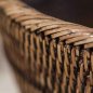 Preview: Gewickelter Rand des Papierkorbs Togo aus Rattan im Detail