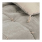 Preview: Matteo Plaid / Futon aus Baumwollsamt in Gris