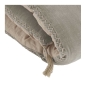 Preview: Matteo Plaid / Futon aus Baumwollsamt in Gris