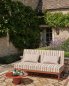 Preview: Raumansicht mit Stoffen von Jane Churchill, u. a. Finn Stripe