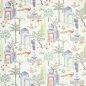 Preview: Persian Grove Red/Blue – Stoff von Jane Churchill