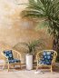 Preview: Rattansessel mit Polstern aus Manuel Canovas Bali im Wintergarten