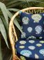 Preview: Rattansessel mit Kissen aus Manuel Canovas Bali in Marine