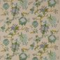 Preview: Manuel Canovas Beauregard Leinenstoff in Absinthe/Turquoise
