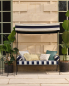 Preview: Outdoor-Liege mit Auflage aus Manuel Canovas Portofino in Navy