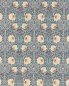 Preview: Pimpernel Woad/Coral – Stoff von Morris & Co.