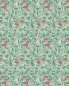 Preview: Arbutus Thyme/Coral – Tapete von Morris & Co.