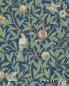 Preview: Bird & Pomegranate Blue/Sage – Tapete von Morris & Co.