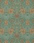 Preview: Honeysuckle & Tulip Emerald/Russet – Tapete von Morris & Co.