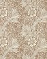 Preview: Marigold Chocolate/Cream – Tapete von Morris & Co.