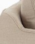 Preview: Armlehne des Sessels Hillary mit Leinenhusse in natural
