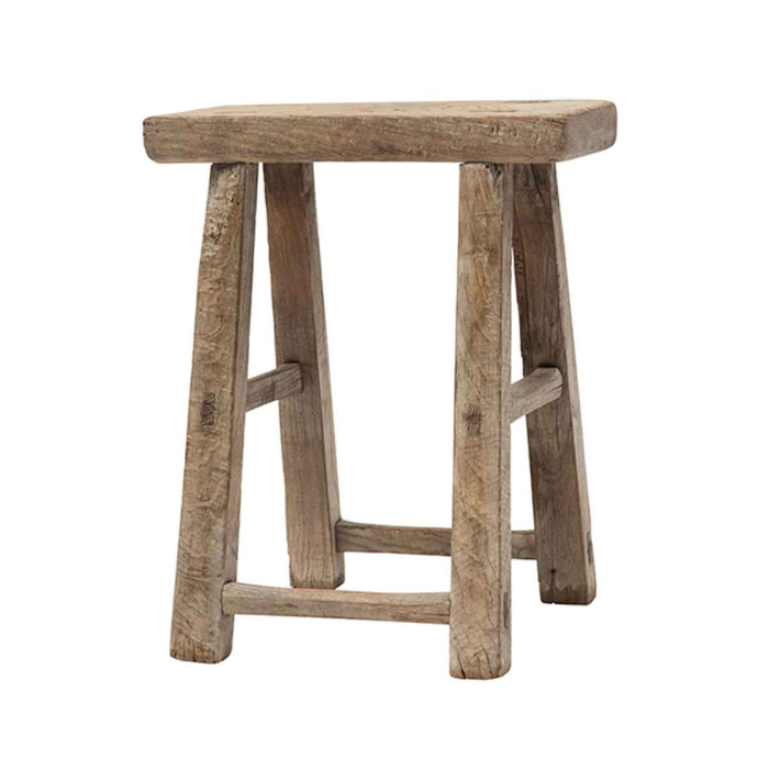 Pure Hocker aus massivem alten Ulmenholz