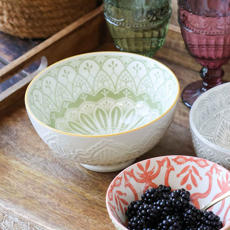 Preview: Aprés Schale Paisley Verte – Porzellan