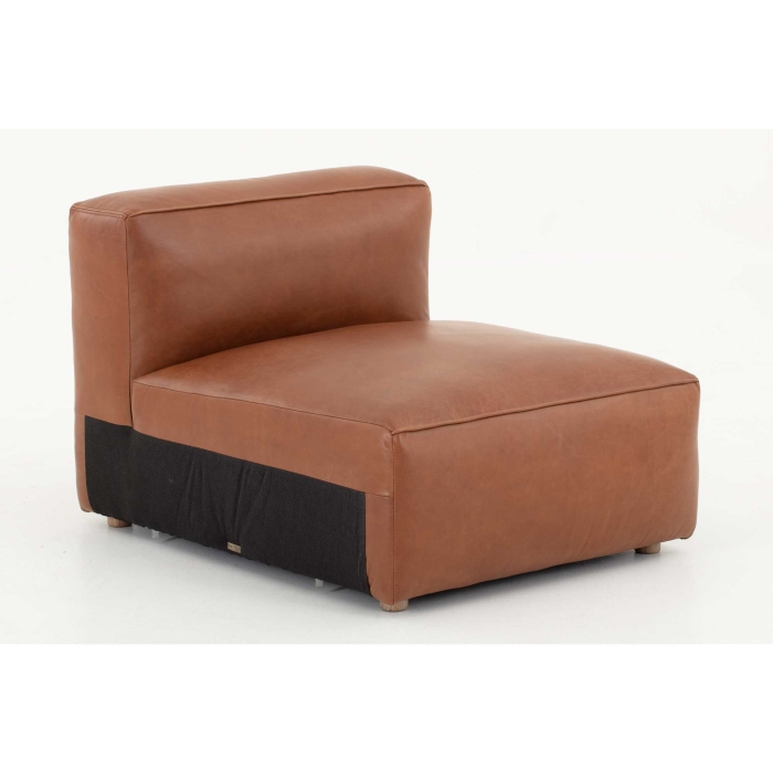 Bailey Mittelstück Ecksofa - Vintage-Leder von Flamant