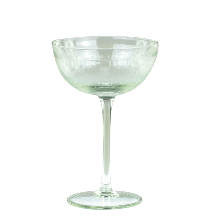 Preview: Französisches Cocktailglas in antique grün