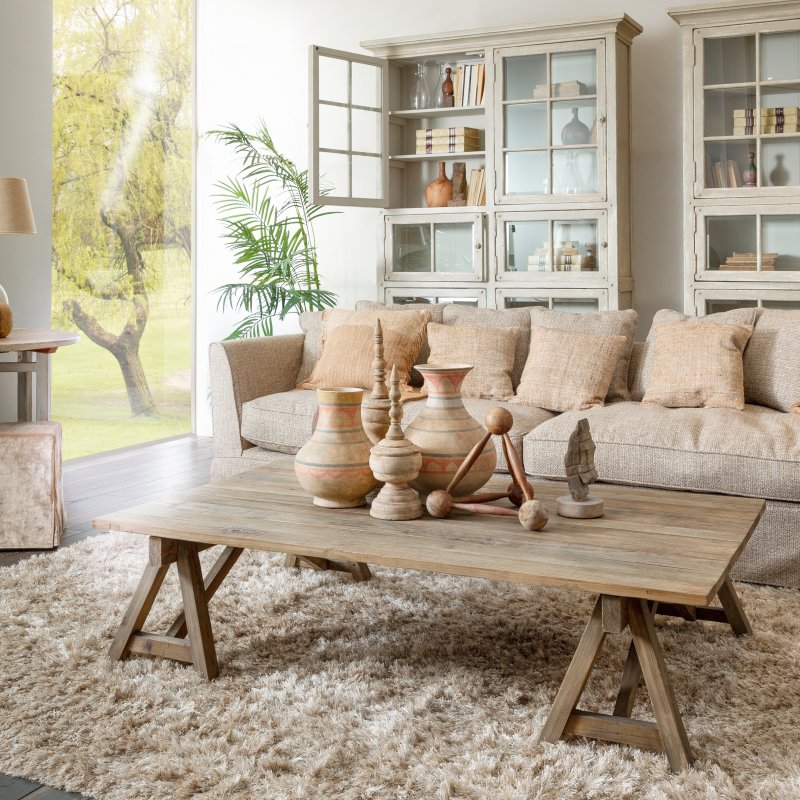 Coffeetable Benoit aus Ulmenholz, 160 x 100 cm