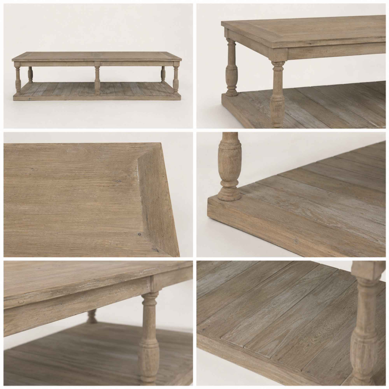 Preview: Coffee Table Harvey aus massiver Eiche