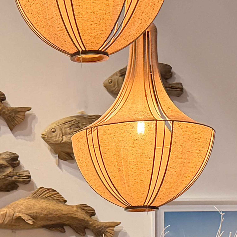 Preview: Deckenleuchte Flaine aus Leinen von Flamant - large