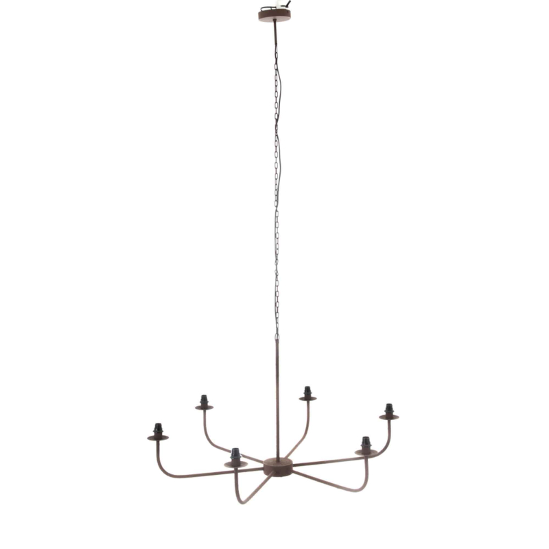 Preview: Kronleuchter Gali von Flamant — Gesamtansicht mit langer Kette