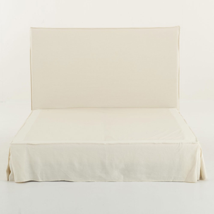 Ersatz-Bezug / Cover aus Leinen für Bett Sandrine von Flamnt
