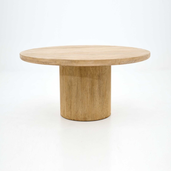 Preview: Runder Esstisch Tammy aus Ulmenholz von Flamant