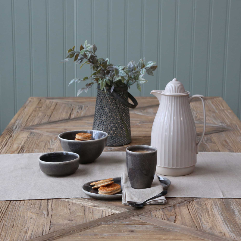 Preview: Französischer Esstisch aus recyceltem Holz - Länge 200 cm