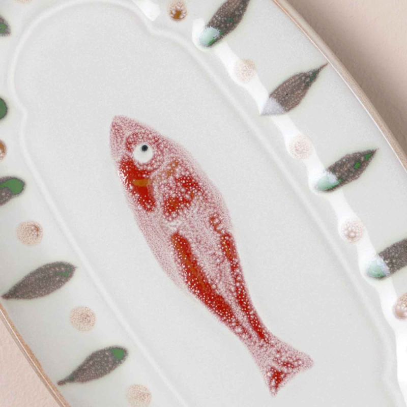 Preview: Fayenceteller Di Mare als Set in zwei Größen – ovale Teller ineinandergelegt, handbemaltes Fischmotiv, mediterrane Keramik  Soll ich den Kommentarblock auch noch aus dem HTML-Dokument entfernen?  Du hast gesagt: ist dre metatiel nicht etwas zu unspektakul