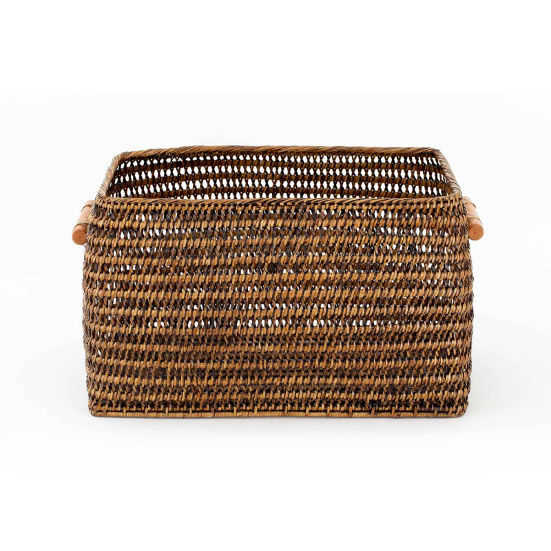Preview: Flamant Togo Korb Medium - Rattan - 50 × 30 × H 30 cm