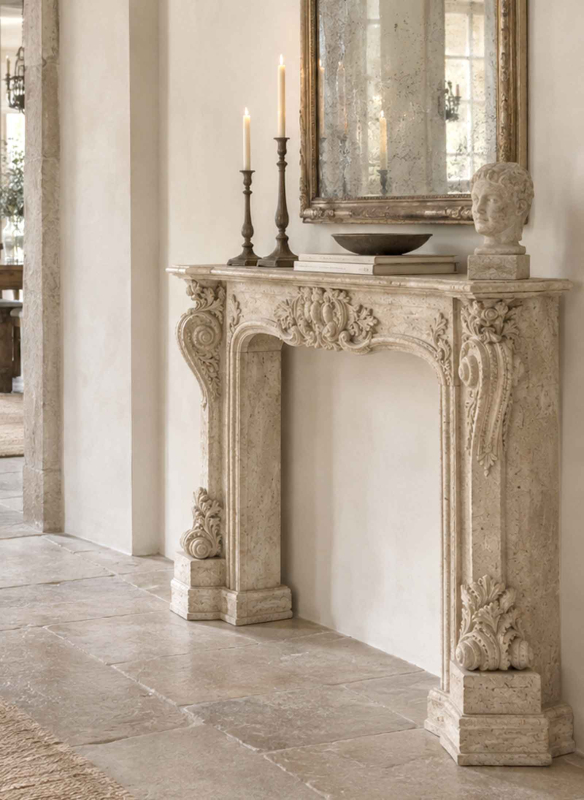 Preview: Kamin-Konsole Fragonard – Kolonialer Charme