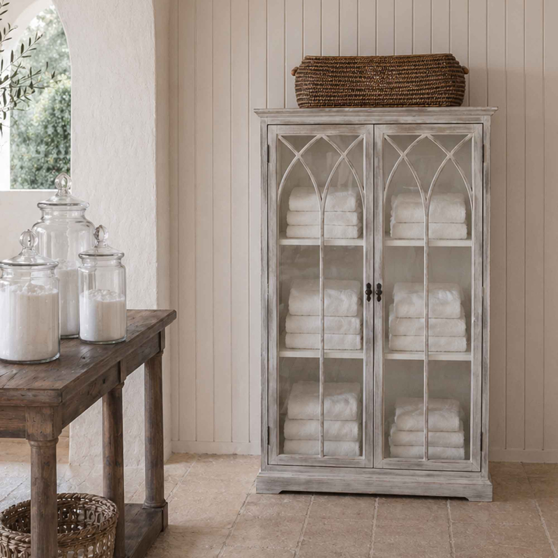 Französischer Wäscheschrank - Höhe 154 cm