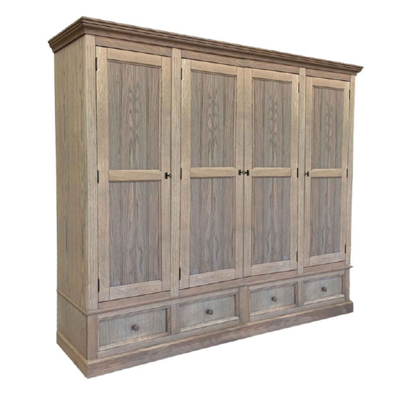 Flamant Kleiderschrank Louise aus Eiche
