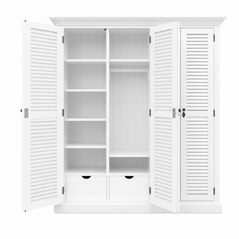 Shutterschrank Madeleine – Handgefertigt aus massiver Pinie