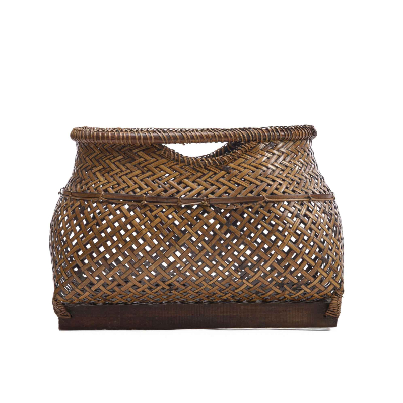 Koro Basket aus robuster Bambusflechtung