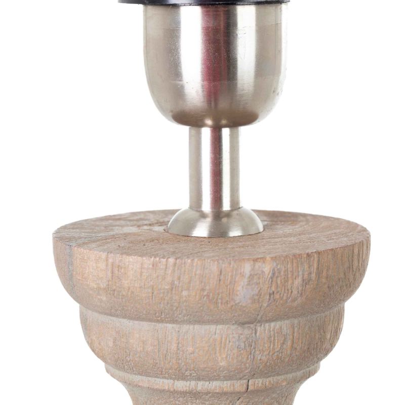 Lampenfuss Gemino aus gebürsteter Eiche von Flamant