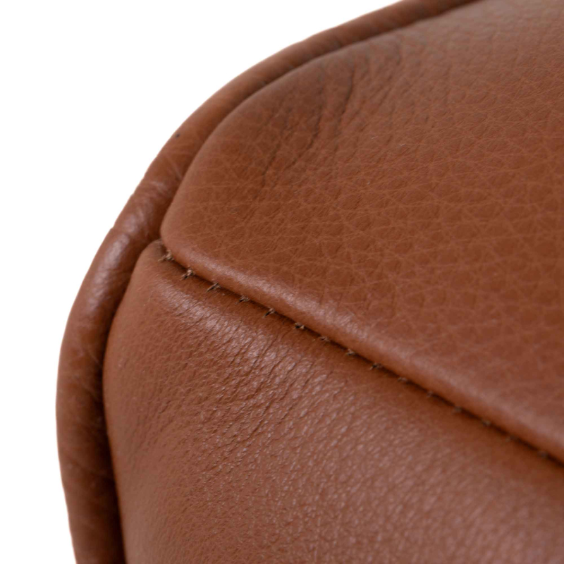 Bodine Ledersofa in cognac - 2-Sitzer - von Flamant