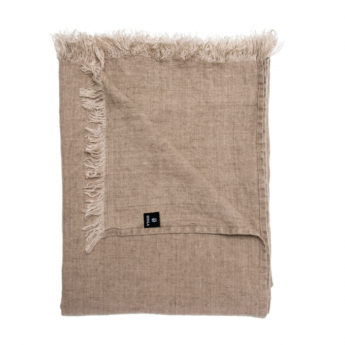 Levelin Leinenplaid 140 x 240 cm in natural