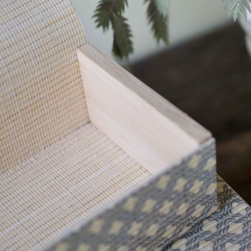 Preview: Lilly 3er Boxset aus Bambus in Opal/Natural - small