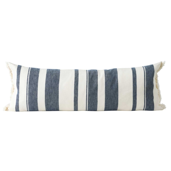 Mali Kissen in blau / weiß - 30 x 80 cm